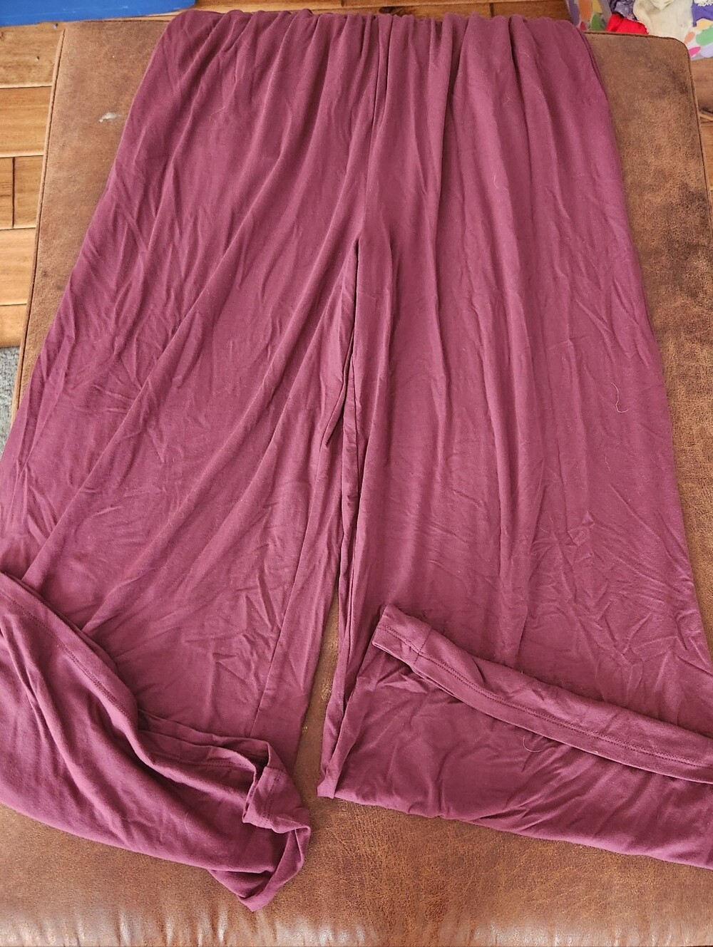 Old Navy Maroon V-Neck Smocked Waist Jumpsuit - Picture 7 of 8